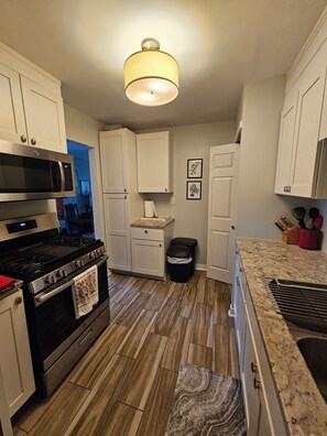 Kitchen (Fridge, stove, dishwasher, microwave, crockpot, rice cooker, kettle)