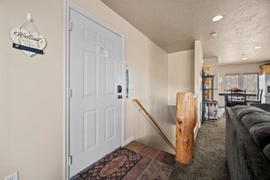 Step into our bright and welcoming living room designed for relaxation and connection.