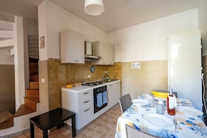Kitchen and dining area