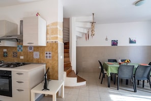 Kitchen and dining area