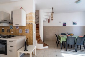 Kitchen and dining area