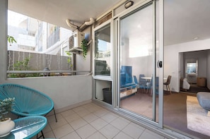 Private outside patio off living room