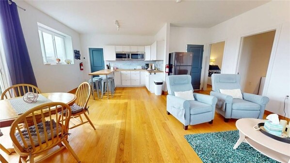 Kick back after a day of hiking the iconic Watkins Glen Gorge Trail in plenty of comfy seating in the living room. 