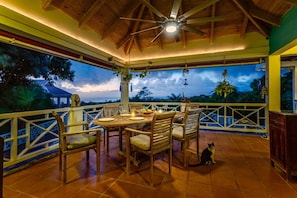 Main house porch, dining area