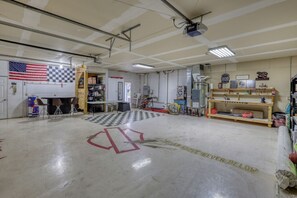 Amazing 2 stall garage with bar