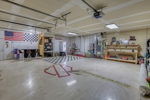 Amazing 2 stall garage with bar