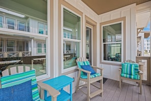 From the balcony, sit and enjoy your coffee and the quiet