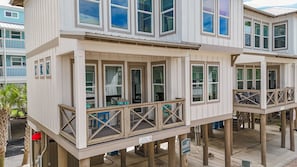 Balcony to enjoy your coffee, right off the kitchen and living room