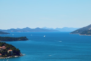 Sea view from property