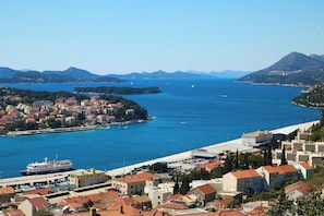 Sea view from property