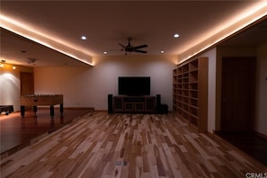 Media Room with All Streaming Channels, Surround Sound System and Couches