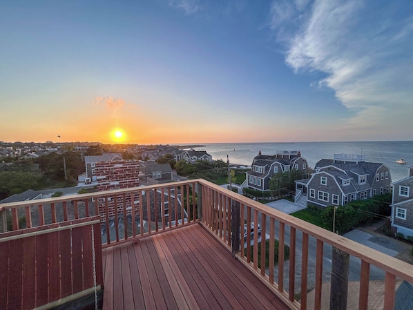 Stunning sunset views from the widow's walk