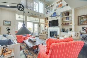 Living Room | Full Sleeper Sofa | Smart TV | 1st Floor