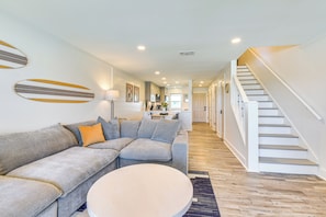 Living Room | 1st Floor | Central A/C & Heat | Free WiFi