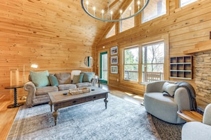 Living Room | Queen Sleeper Sofa | 1st Floor | Central A/C & Heat