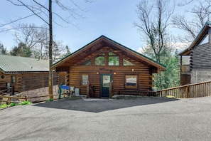 Property Exterior | 2-Story Cabin | Keyless Entry