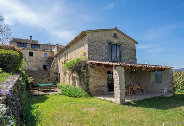 Entire accommodation with different exteriors and views of the Alps