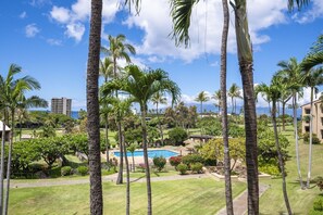 Pool view from first unit private lanai
