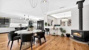 Amoré Bowral | Dining Room | Fireplace