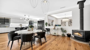 Amoré Bowral | Dining Room | Fireplace