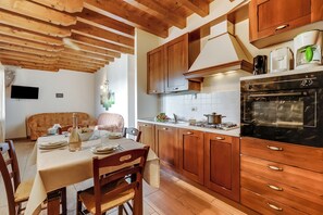 Kitchen and dining area
