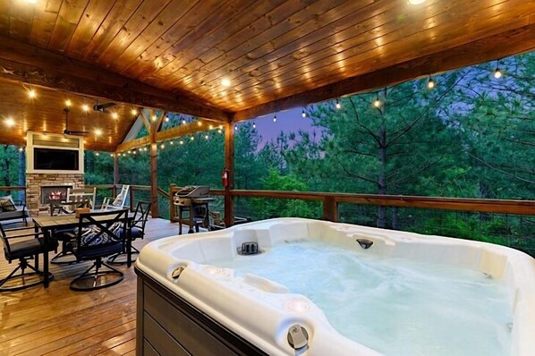 Hot tub is a great way to begin or end your day