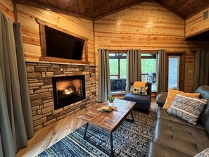 Large windows allow for lots of natural light