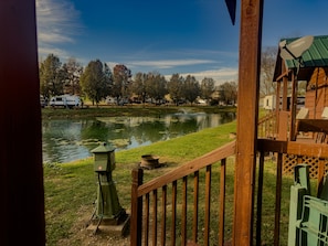 Porch with Pond view