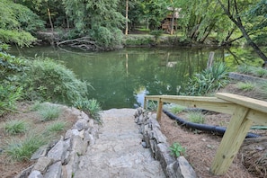 Stairs into the water