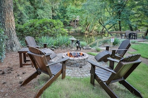 Riverfront fire pit