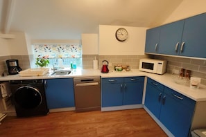 Fully equipped kitchen (and washer/dryer)