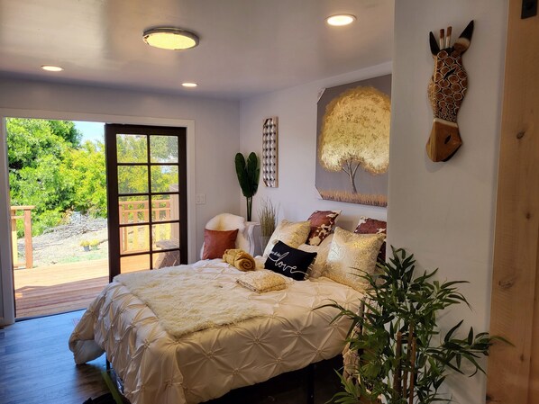 Tiny House bedroom view! 