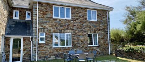 Rear of holiday cottage holiday cottage, Morwennol holiday cottage in Harlyn Bay, Padstow, North Cornwall