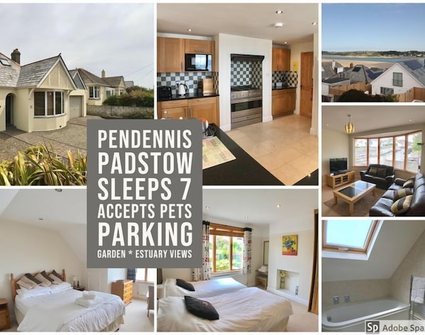 Photo grid of Pendennis Holiday Cottage, Padstow, North Cornwall