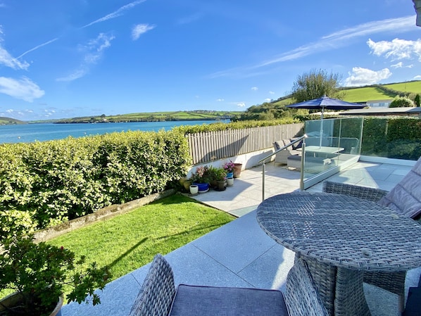 View from the back garden of Myebon Holiday Cottage, Padstow, North Cornwall