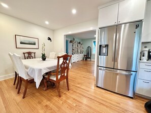 Dinning table and kitchen