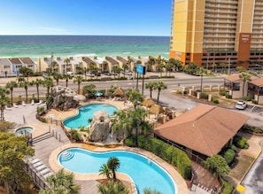 Portside Resort has three pools on site for guests to enjoy!