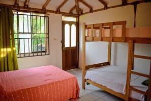 Inside the bungalow - bunk bed