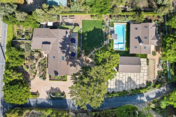 Aerial view of property