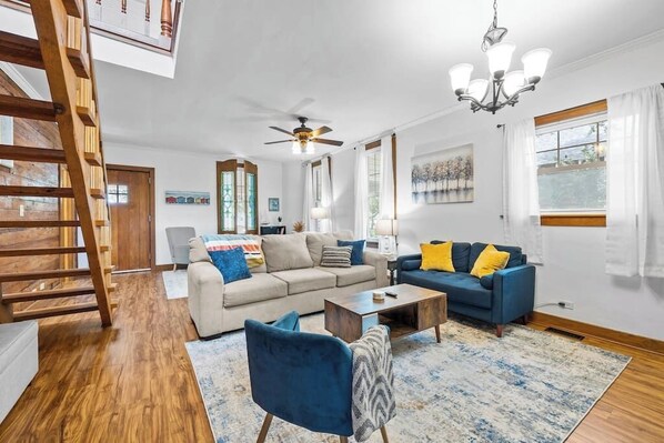 Get cozy in the living room! 