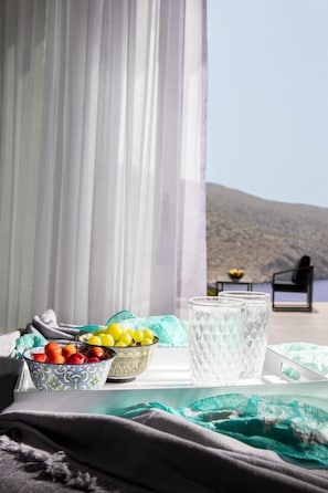 Endearing Crete Beachfront Villa | Villa Minoan Horizon | 5 Bedrooms | Breathtaking Sea Views | Private Pool | Private Furnished Terrace with BBQ Facilities and Shaded Outdoor Dining Area | Prime Location | Heraklion