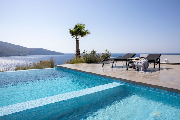 Dazzling Crete Beachfront Villa | Villa Anemone | 4 Bedrooms | Breathtaking Sea Views | Private Pool | Private Furnished Terrace with BBQ Facilities and Shaded Outdoor Dining Area | Prime Location | Heraklion