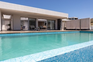 Dazzling Crete Beachfront Villa | Villa Anemone | 4 Bedrooms | Breathtaking Sea Views | Private Pool | Private Furnished Terrace with BBQ Facilities and Shaded Outdoor Dining Area | Prime Location | Heraklion