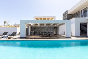 Alluring Crete Beachfront Villa | Villa Kriti Serenity | 5 Bedrooms | Breathtaking Sea Views | Private Pool | Private Furnished Terrace with BBQ Facilities and Shaded Outdoor Dining Area | Prime Location | Heraklion