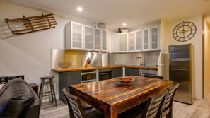 Kitchen, dining