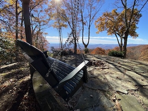 Relax on the Swinging Bench to Take in the Mountains
