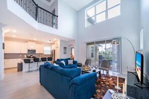 Open-concept spaces, ideal for spending time with family and friends.