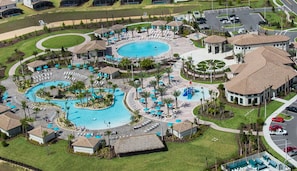 Located in Champions Gate Resort with access to top amenities including a pool, water slides, mini golf, splash playground, and more!