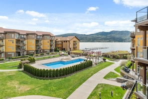 Courtyard and view from balcony