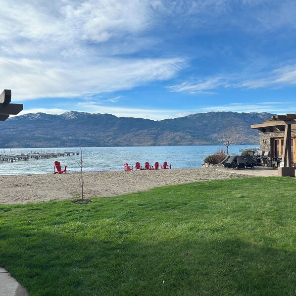 Private beach